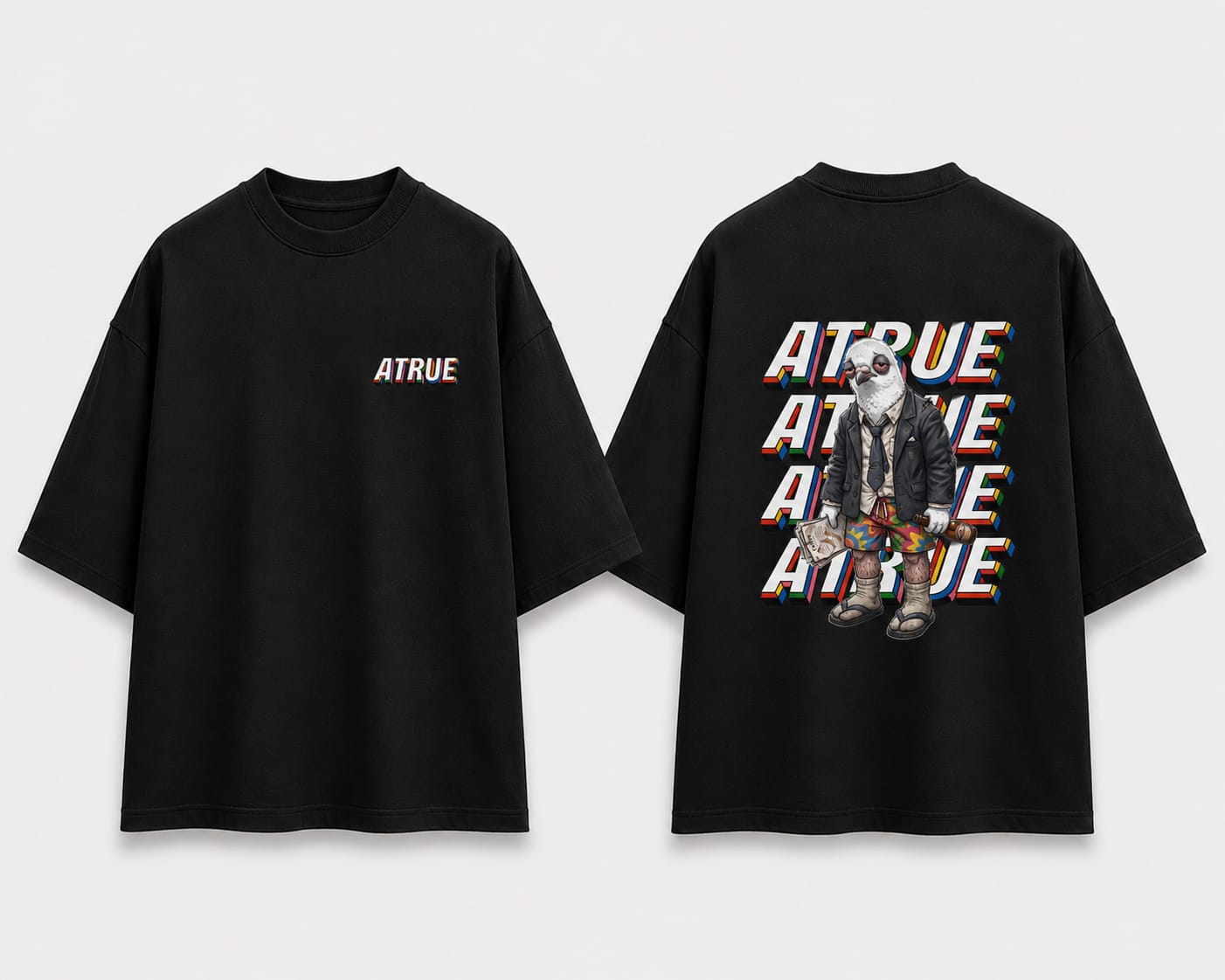 Mockup camisa oversized O LOOP Preto